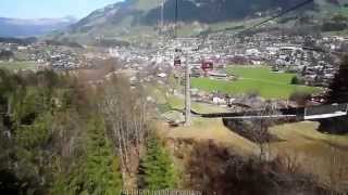 Kitzbühel Hahnenkamm Tyrol Austria Lift up mountain Bahn Bergfahrt Ski Paradiese Hahnenkamm Race K [upl. by Ronna]