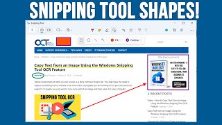 The New Windows Snipping Tools Add Shapes Markup Feature [upl. by Yllas]