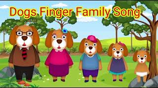 The Finger Family Dog Family Nursery Rhyme  Dog Finger Family Songs 05 [upl. by Wojak231]