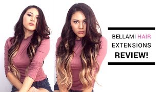 Guy Tang Balayage 1c18 Bellami Hair Extension ReviewDemo ♥  itsforeverCLO [upl. by Dyal]