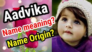 Aadvika name meaning in english  Aadvika Naam Ka Matlab  Aadvika naam ka arth [upl. by Vasti487]