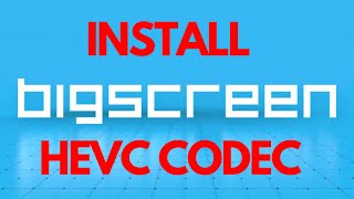 Install HEVC codec on windows for Bigscreen VR Video player [upl. by Aniram479]