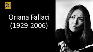 Oriana Fallaci  Biografía breve [upl. by Saimerej]