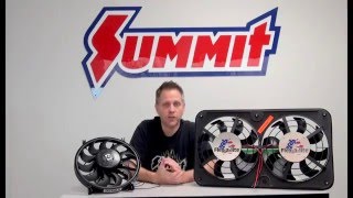 Pusher Fans Puller Fans or Reversible Electric Fans  Summit Racing Quick Flicks [upl. by Olag]