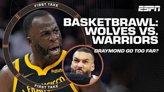 Three EJECTED after WolvesWarriors BASKETBRAWL 😳  First Take [upl. by Ynnavoeg]