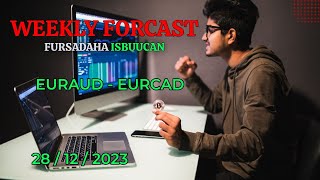 EURAUD  EURCAD FORCAS  28  12  2023  Technical Analysis  SOMALI FREE PIPS [upl. by Godred267]