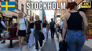 Summer in Stockholm 🇸🇪 Stureplan Kungsgatan Drottninggatan  4K  Sweden [upl. by Lemyt]