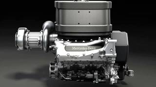 mercedes F1 2014 16 litre V6 TURBO engine [upl. by Asirehc652]