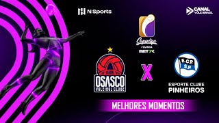 OSASCO 3 X 0 PINHEIROS  COMPACTO DO JOGO  SUPERLIGA FEMININA 202324 [upl. by Aralomo314]