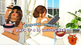 ୨୧˚ Prepárate conmigo para ir a la universidad  GRWM Roblox en español  Bloxburg Roleplay ˚୨୧⋆ [upl. by Niamart810]