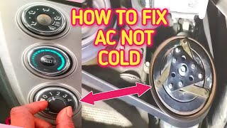 How to fix car ac not blowing cold aircar ac not cold enough [upl. by Yespmed698]