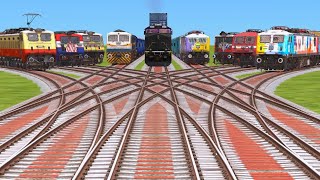 IX TRAINS CROSSING FORM CBRANCHED🎈 RAILROAD TRICKS RISKY RAILROAD TRICKStrain sim classic [upl. by Ahsenre]