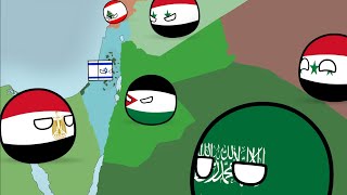 Countryballs  History of Jordan and Palestine [upl. by Ainahtan450]