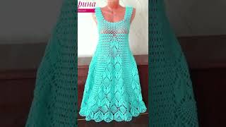 Beautiful crochet dress👗 for girls crochet crochet lovers pls like amp subscribe to video🙏 ❤ [upl. by Neehahs819]