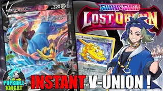 Radiant STEELIX  Instant VUNION Setup  PTCGO Gameplay Pokemon LOST ORIGIN [upl. by Acenahs396]