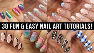 Nail art Débutants 10 styles de fleurs one stroke [upl. by Ellehcor]