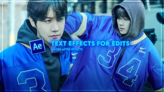 my favorite ae text effects for edits [upl. by Adnicaj674]