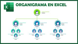 Como crear un ORGANIGRAMA DINÁMICO Super Rápido en Excel  😯 [upl. by Gipsy]