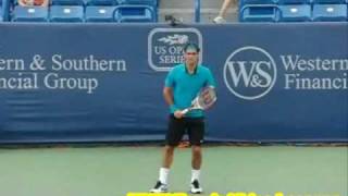 Roger Federer Forehand in Slow Motion [upl. by Oina]