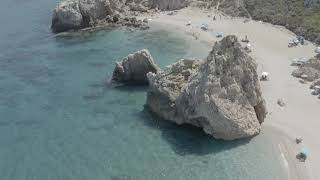 Pelion Greece Potistika Beach in Summer 4K Drone Video [upl. by Betta790]