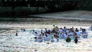 Stonehaven New Years Day Dip with a Nip 2012 [upl. by Clementina]