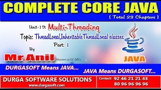 Core JavaMultiThreadingThreadLocalInheritableThreadLocal classesPart 1 [upl. by Pagas]