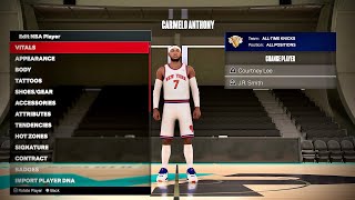 Carmelo Anthony Face Creation 2K24 [upl. by Yhpos]