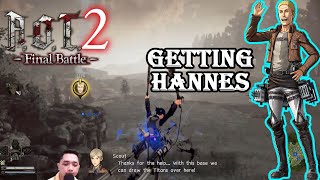 How to Get Save Hannes  AOT 2 Final Battle [upl. by Halsey]