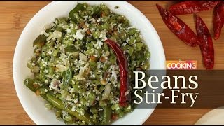 Beans Poriyal Beans Stir Fry  Home Cooking [upl. by Karp]