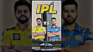 Suresh Raina vs Rohit Sharma in IPL 🥶⚡sd lovers 31shortscricketviral sdlovers31ipl [upl. by Anibas]