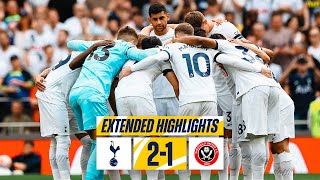 TOTTENHAM HOTSPUR 21 SHEFFIELD UNITED  EXTENDED HIGHLIGHTS  LATEST PL COMEBACK OF ALL TIME [upl. by Dennis]