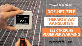 Zo Sluit Je Een Thermostaat Aan  Elektrische Vloerverwarming [upl. by Ahsikcin]