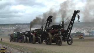 Steam Heavy Haulage at the Great Dorset Steam Fair 2009  Part 3 [upl. by Llevel620]