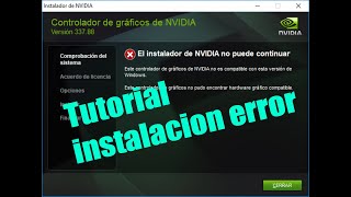 Tutorial instalacion Fallida de Nvidia Solucion [upl. by Jaquenetta845]