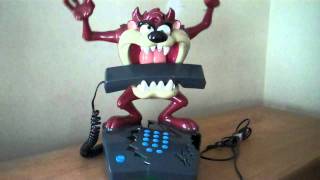 Rare Warner Bros Looney Tunes Animated Tasmanian Devil  Taz  Phone [upl. by Venuti554]