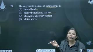 The degenerate features of echinoderms is [upl. by Anirda]