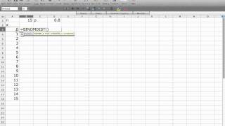 Computing the Binomial Distribution with Excel [upl. by Im]