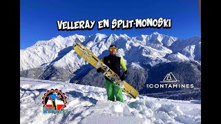 MONOSKI Descente de Velleray en Split Monoski [upl. by Notfa89]