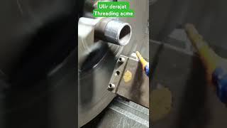 Threading acme job automobile milling machine machine machinary cnc factory fyp shorts [upl. by Noemis653]