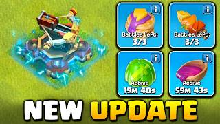 New Supercharge Buildings and Magic Snacks  Clash of Clans Update [upl. by Neerihs687]