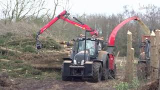 Bomen versnipperen in Westerwolde [upl. by Issirk]