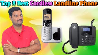 ✅ Top 8 Best Cordless Landline Phone In India 2024 With Price Wireless Phones Review amp Comparison [upl. by Ahsier]