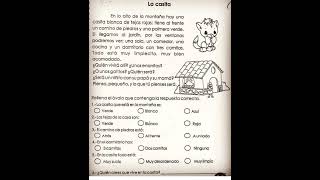 quotLa casitaquot comprensión lectora para niños [upl. by Christabel437]