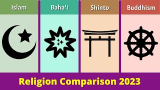 Islam vs Bahaism vs Shinto vs Buddhism  Religion Comparison 2023  Bahai vs Muslim [upl. by Anaeg139]