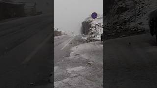 🌨️ Acum Prima ninsoare din 202425 balealac snowfall transfagarasan september29 firstsnow [upl. by Noskcaj]