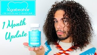 1 Month Update SugarBearHair Hair Vitamins Vegetarian Gummies Review [upl. by Alleroif]