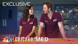 Nick Gehlfuss and Torrey DeVitto Play a Trivia Surgery Game  Chicago Med Digital Exclusive [upl. by Katti]