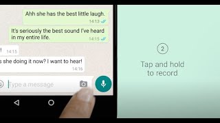 How to Send a Voice Message  WhatsApp [upl. by Guglielma]