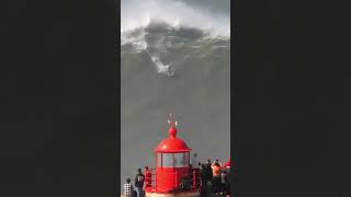 AS MAIORES ONDAS DO MUNDO EM NAZARÉ PORTUGAL  🎥 Alexandre Ribas [upl. by Ociral149]