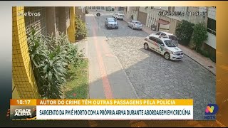 Sargento da PM é morto com a própria arma durante abordagem em Criciúma [upl. by Esined]